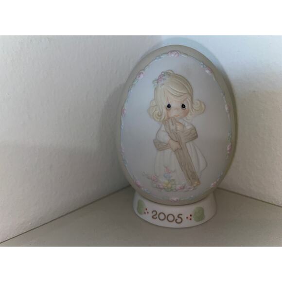 Precious Moments Figurine 523534 "I Will Cherish The Old Rugged Cross" 5" 1991 - Picture 1 of 4